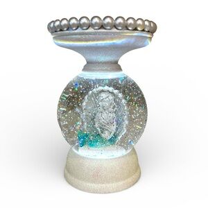 ⭐️ BATH & BODY WORKS MERMAID LIGHT UP IRIDESCENT WATER GLOBE CANDLE HOLDER